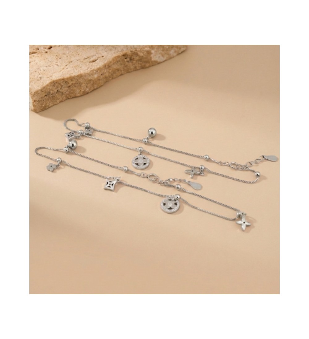 Lumina Geometric Motif Anklet