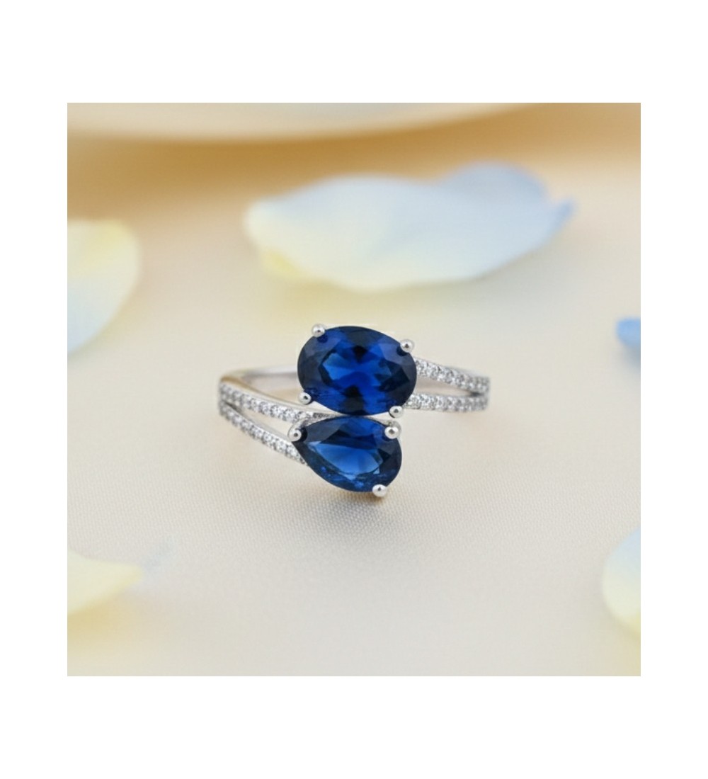 Royal Duo Pear-Cut Ring