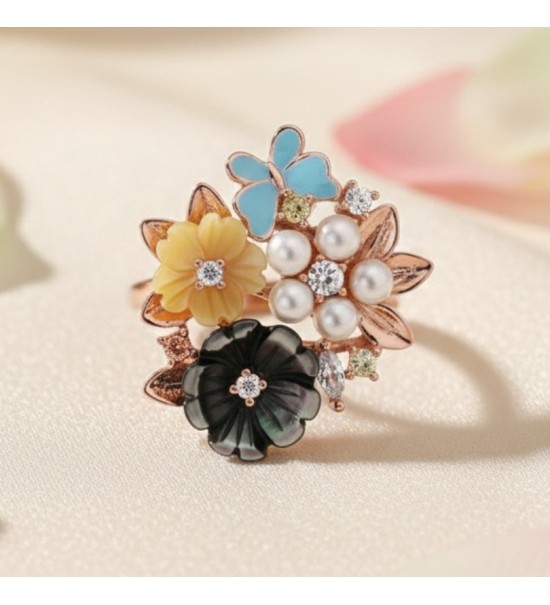Butterfly Meadow Bouquet Ring