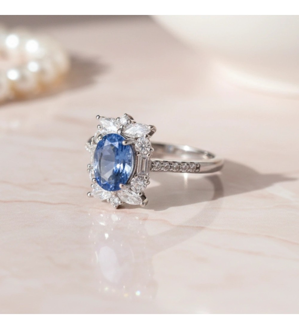 Prism Halo Statement Ring